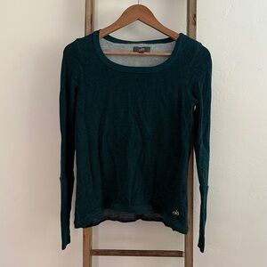 ALO Yoga Deep Teal Long Sleeve Top